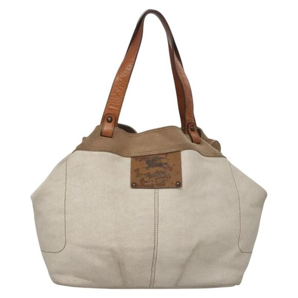 Burberry Blue Label Beige Canvas Tote Bag (Pre-Owned) - Picture 1 of 16